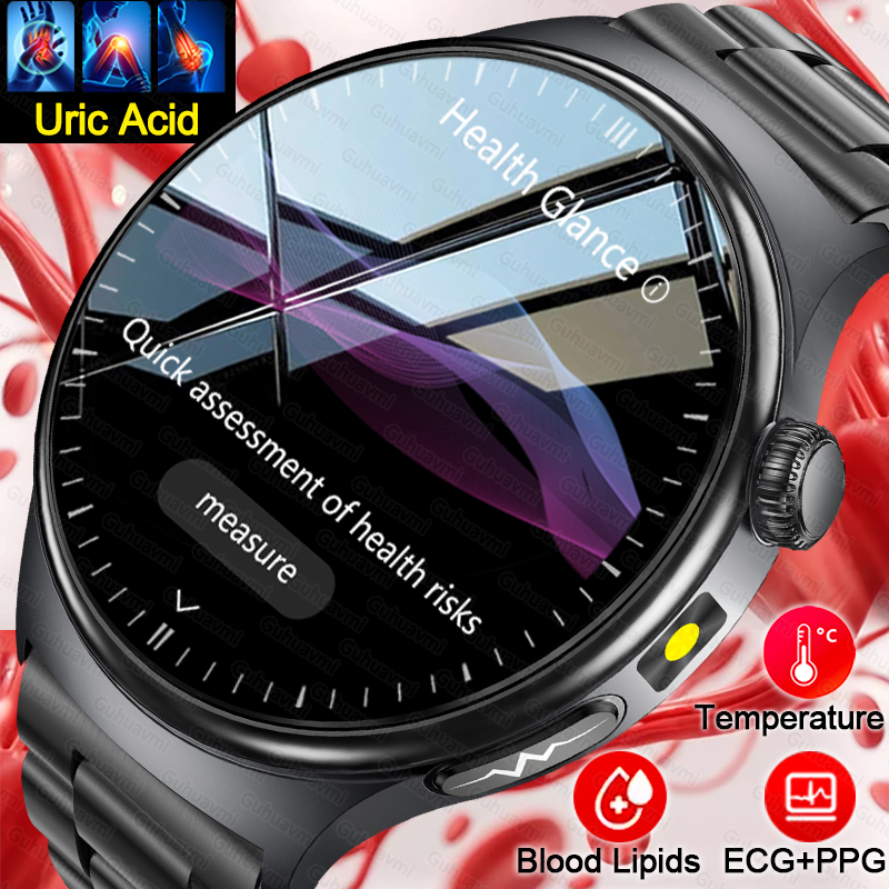 Gmt Dual Timezone Watch - Yeni Hassas EKG Akıllı Saat Kan