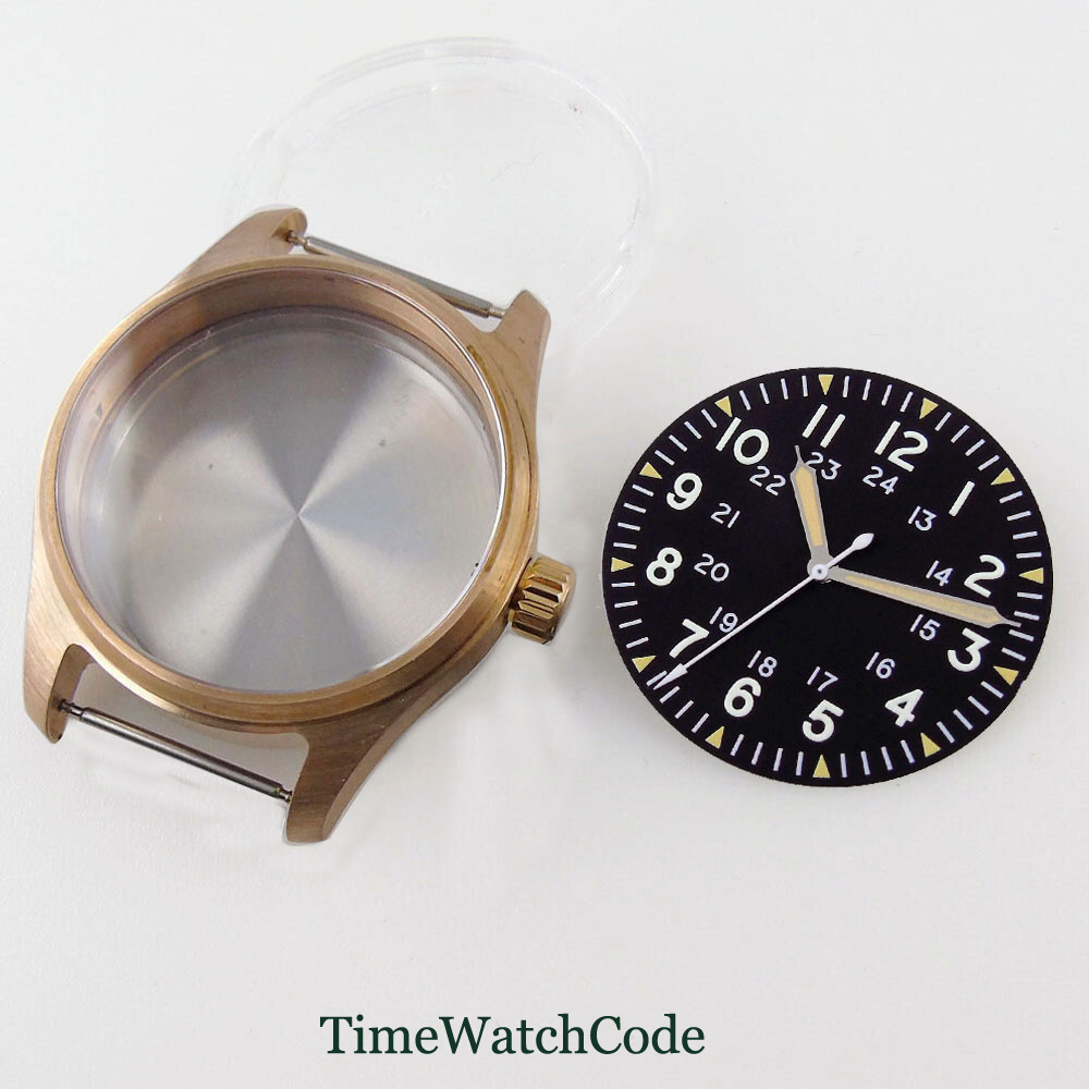 Bronze Case Watch - 39mm Pilot Dalgıç İzle Vaka Katı