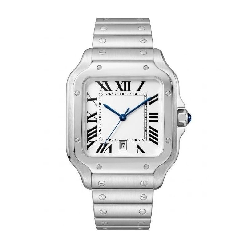 Luxury Watch Cartier - Yeni Lüks Erkek Kuvars Saat Klasik