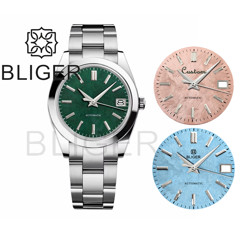 Luxury Watch With Green Dial - BLIGER 36mm39mm Özel logo Yeşil Kadran