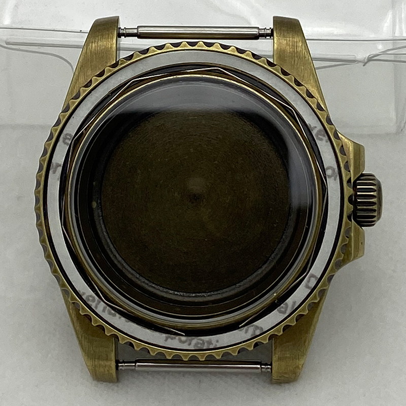 Bronze Case Watch - 40mm Vintage Bronz İzle Vaka Safir