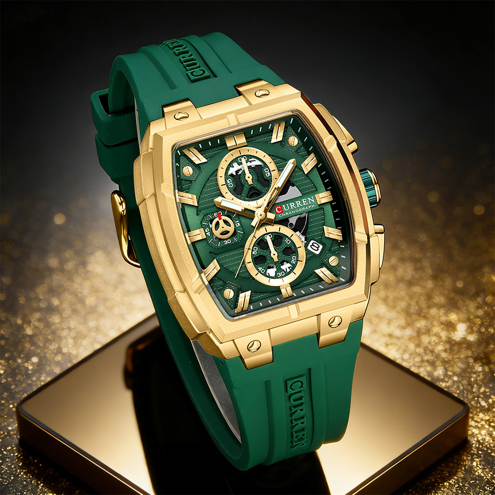 Luxury Watch Business - CURREN Lüks Vintage Erkek Spor Kronograf