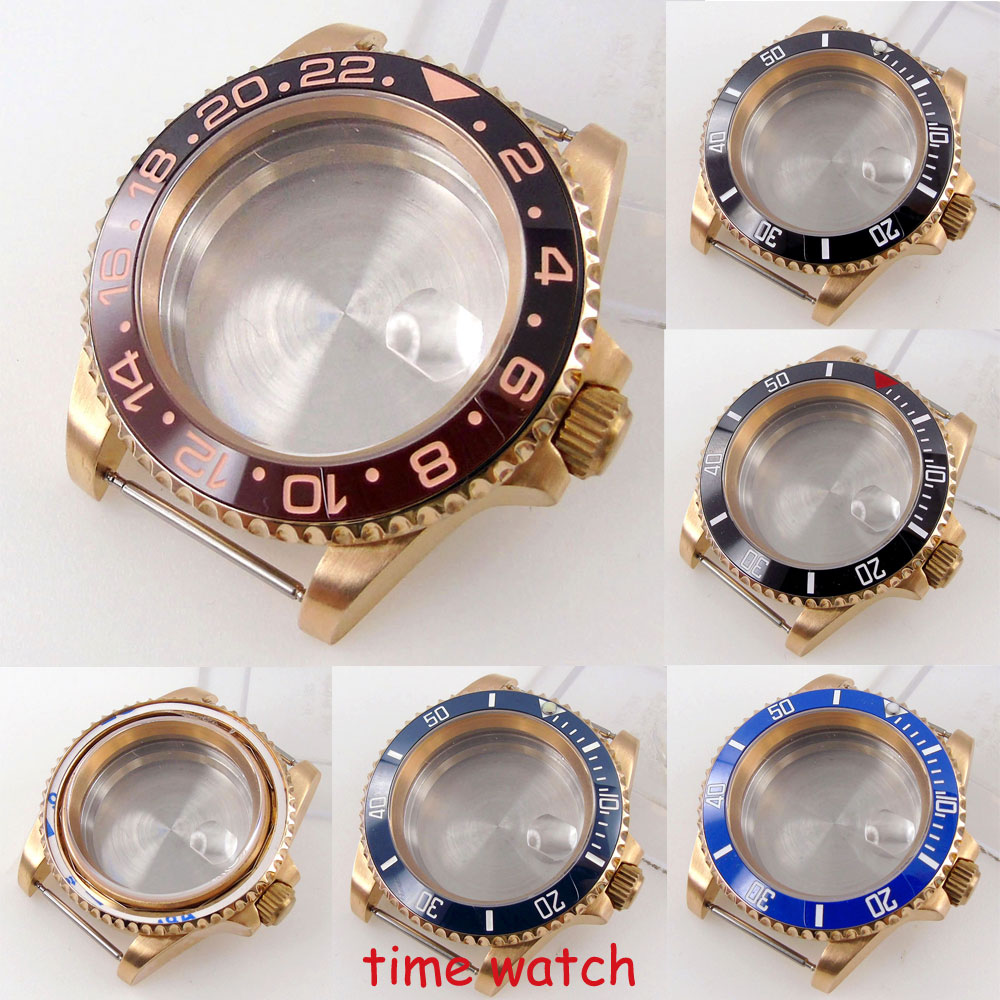 Bronze Case Watch - 40mm CUSN8 Katı Bronz Dalgıç Erkek