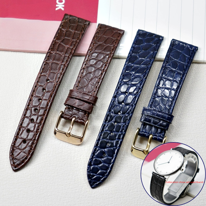 Luxury Watch Cartier - Ince timsah Hakiki deri kayış Longines