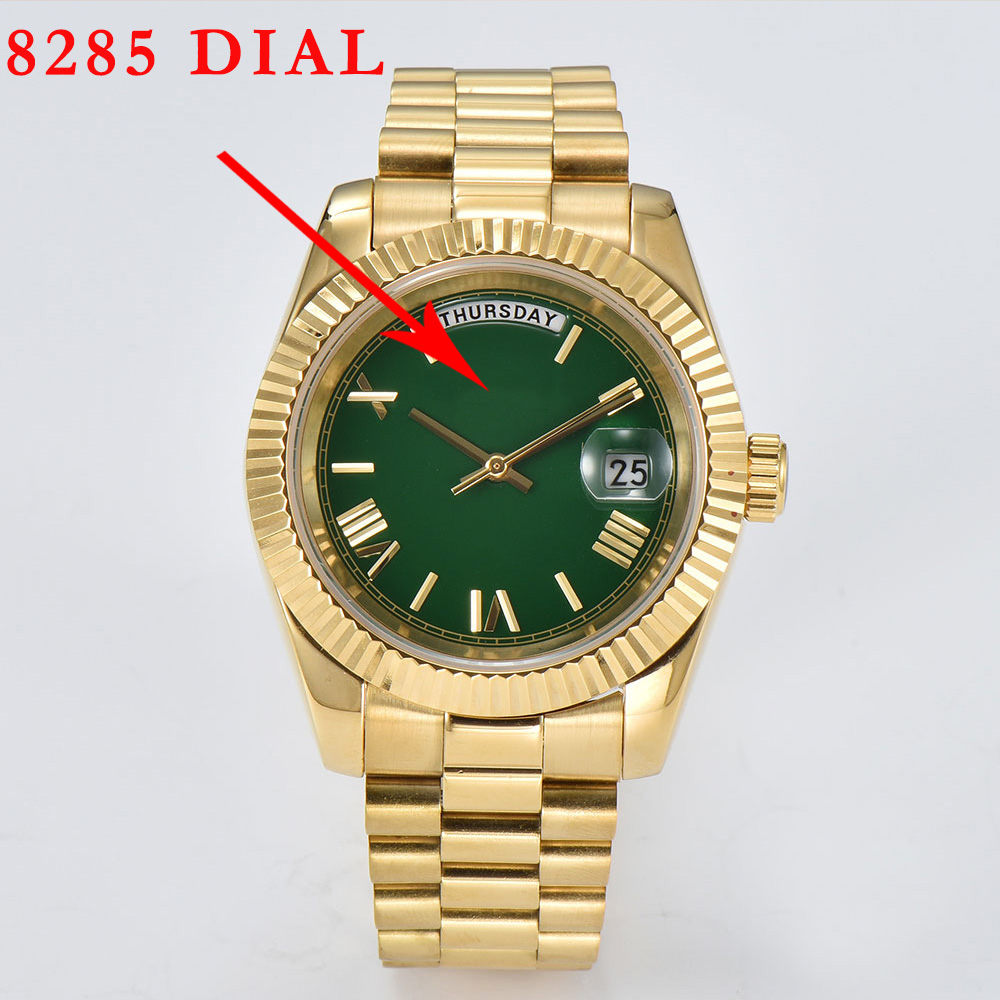 Luxury Watch With Green Dial - 8285 Saat 8285 Kadran 8285 Erkek
