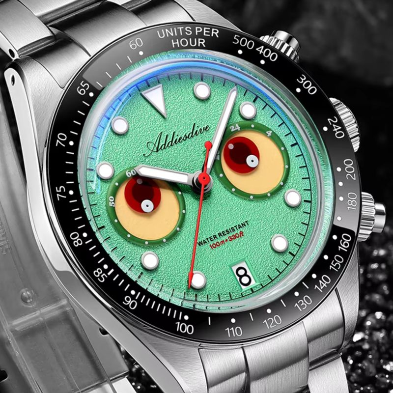Zero Luxury Watch - ADDIESDIVE Kronograf Kuvars İzle Yüksek Kaliteli