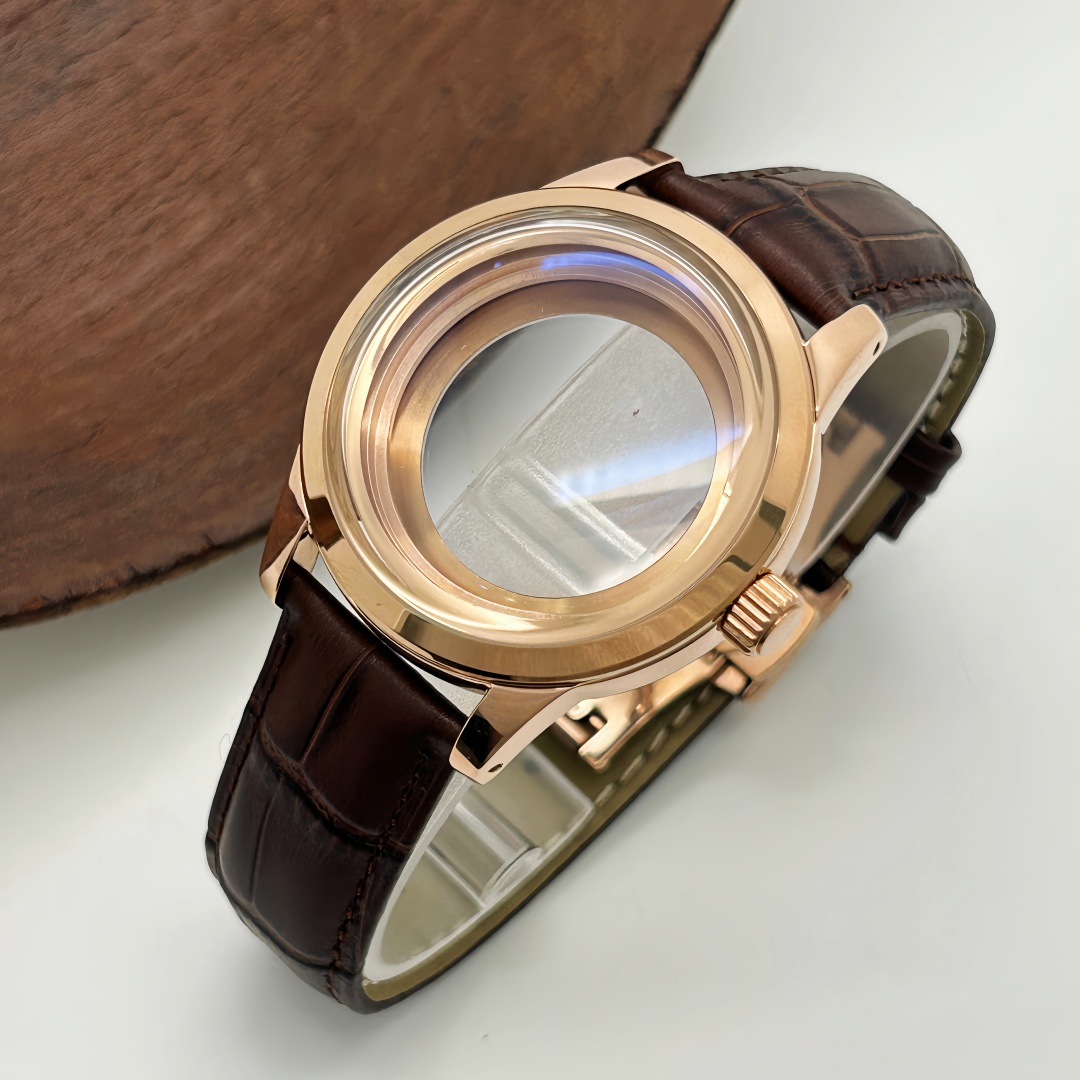 Bronze Case Watch - 39mm saat kasası kelebek çift tokalı