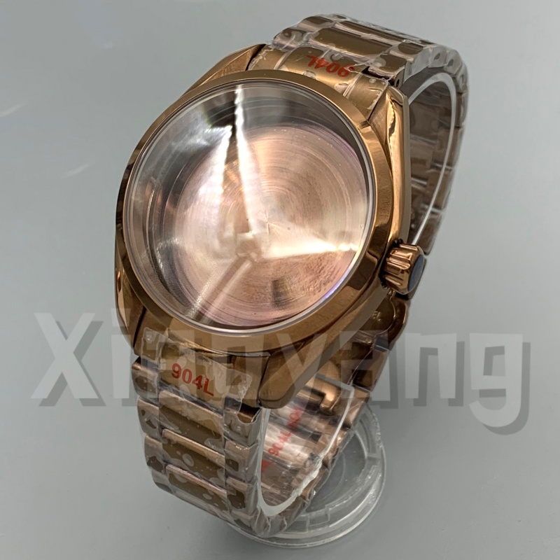 40MM NH35 Parlak Bezel Gül Alt - Bronze Case Watch incelemesi ve fiyatı