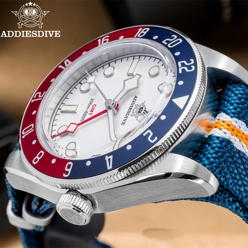 ADDIESDIVE 39mm erkek Kuvars K - Gmt Dual Timezone Watch incelemesi ve fiyatı