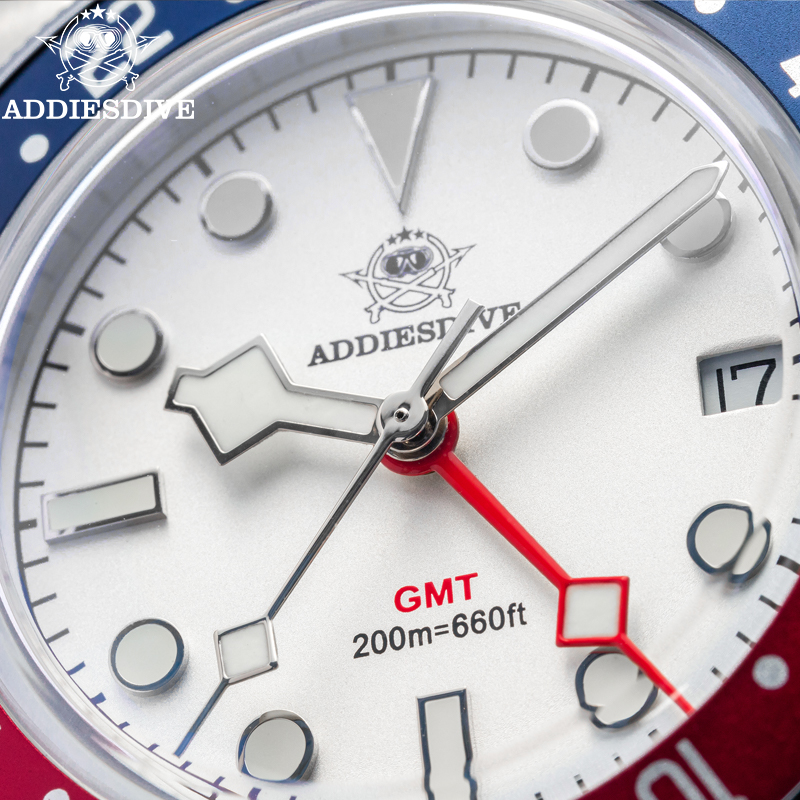 ADDIESDIVE 39mm erkek Kuvars K - Gmt Dual Timezone Watch incelemesi ve fiyatı