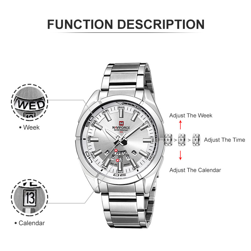 NAVIFORCE Klasik Gündelik Saat - Field Watch Military incelemesi ve fiyatı
