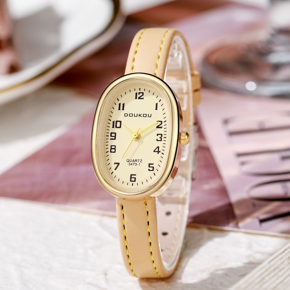 Lüks Oval Kadran Kadın Saatler - Luxury Watch With Leather Strap incelemesi ve fiyatı