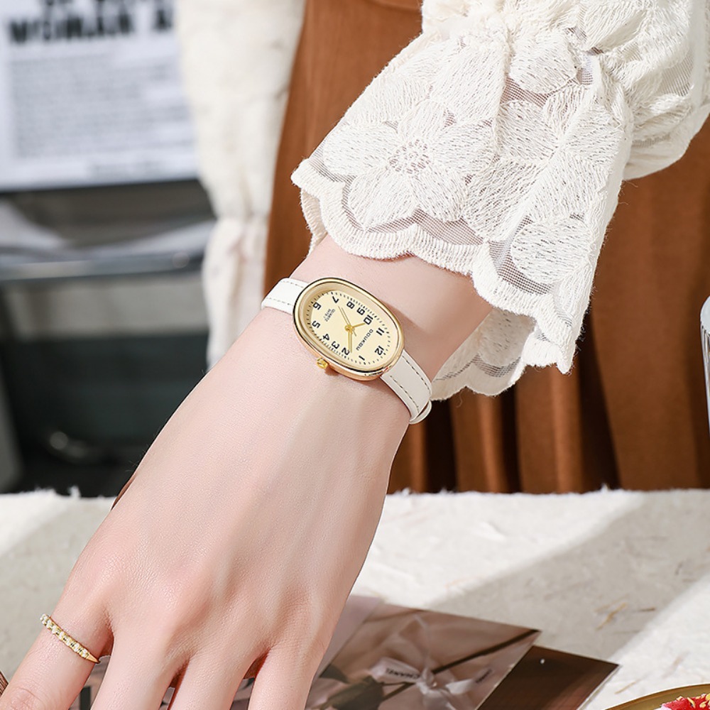 Lüks Oval Kadran Kadın Saatler - Luxury Watch With Leather Strap incelemesi ve fiyatı
