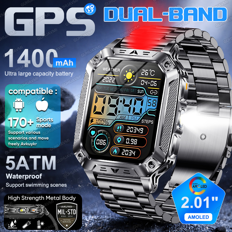 2026 Çift Bantlı GPS Akıllı Sa - Gmt Dual Timezone Watch incelemesi ve fiyatı