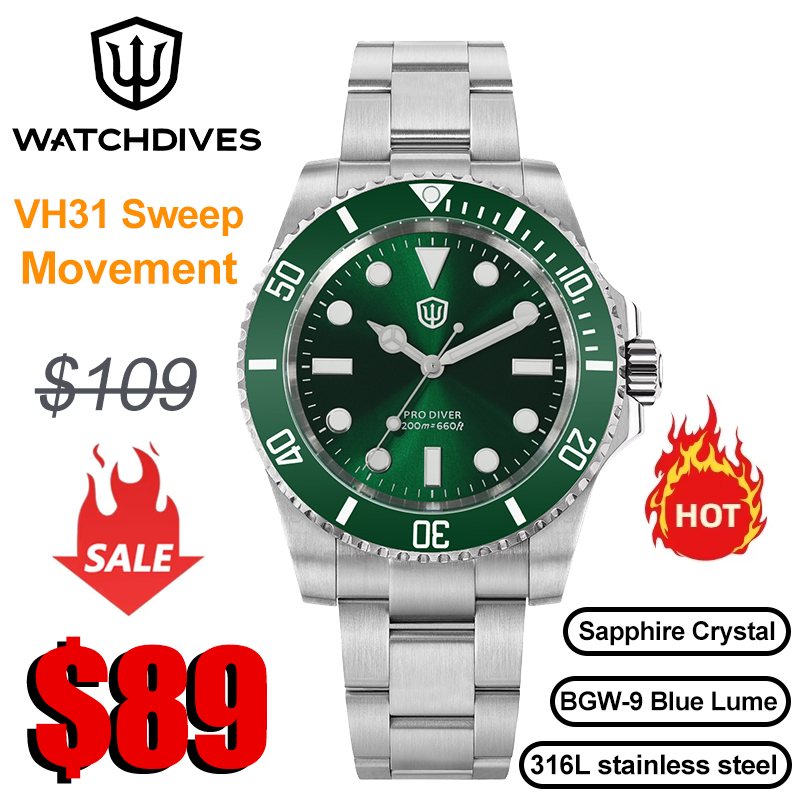 Watchdives WD1680Q V2 Yeşil Ka - Luxury Watch With Green Dial incelemesi ve fiyatı