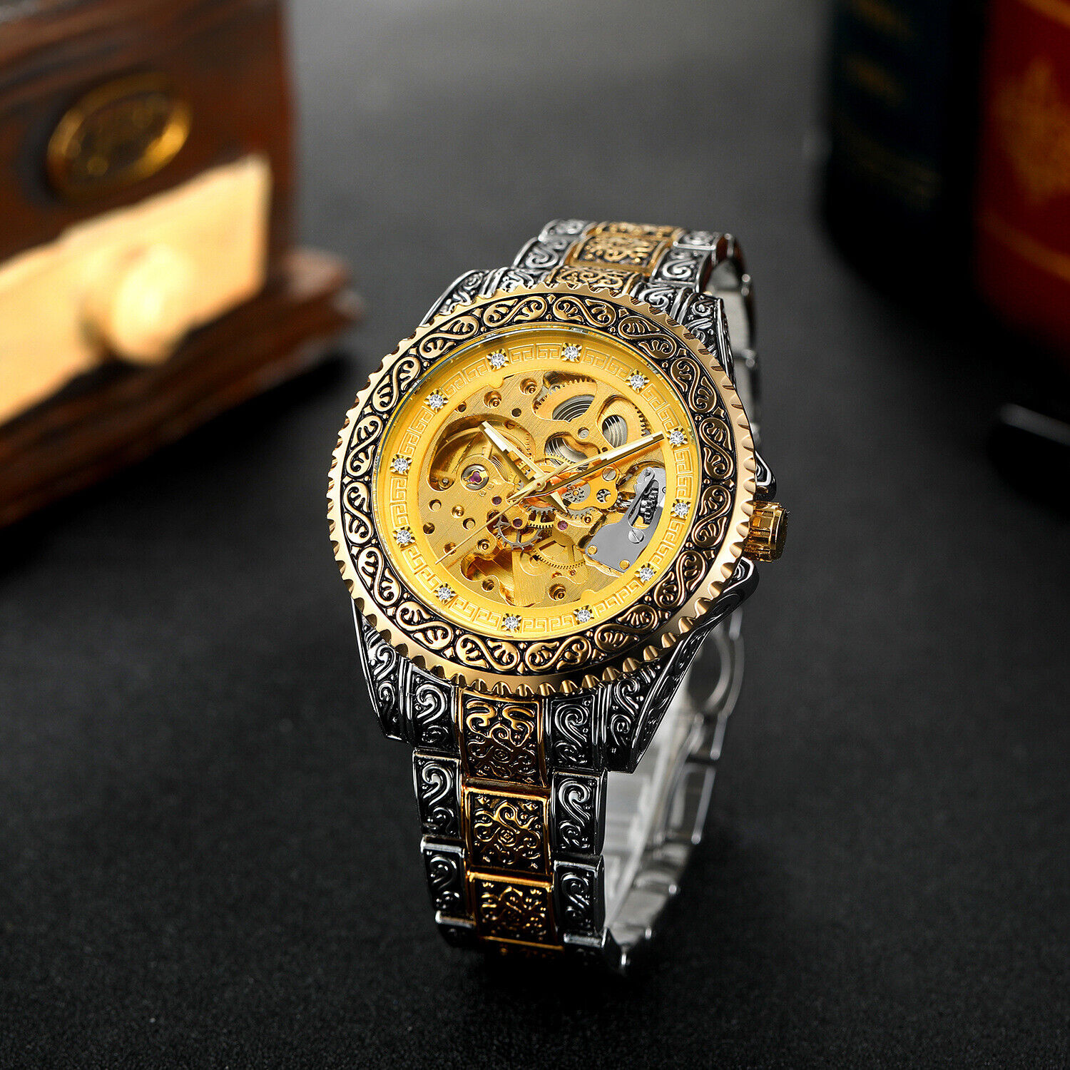 FORSINING erkek lüks elmas oym - Luxury Watch Nice incelemesi ve fiyatı