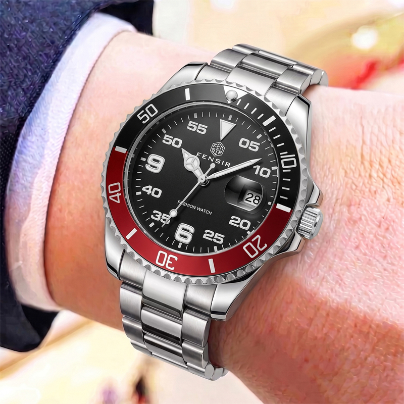 Tek yönde dönen çerçeveli, su  - Luxury Watch Makes incelemesi ve fiyatı
