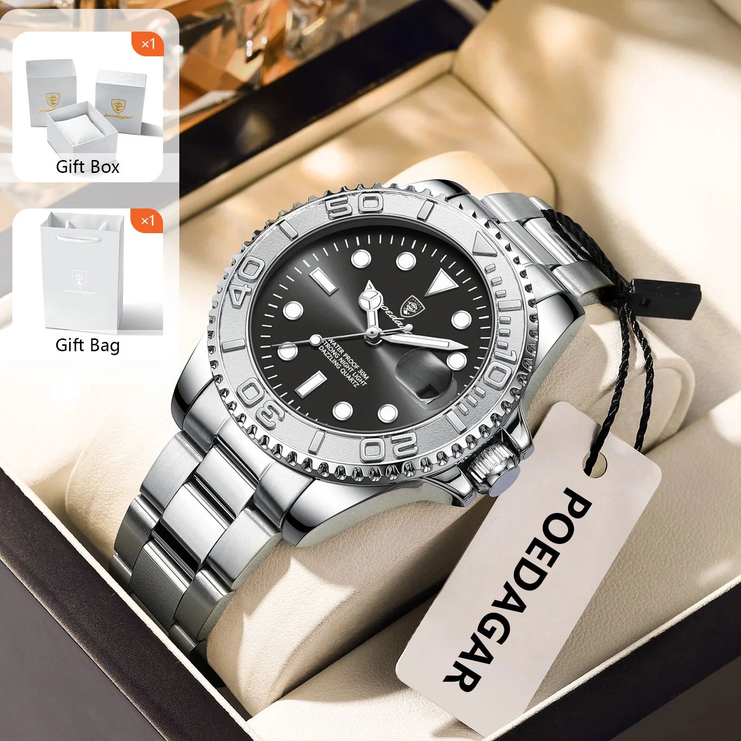 POEDAGAR Trendy Spor Adam Izle - Luxury Watch Business incelemesi ve fiyatı