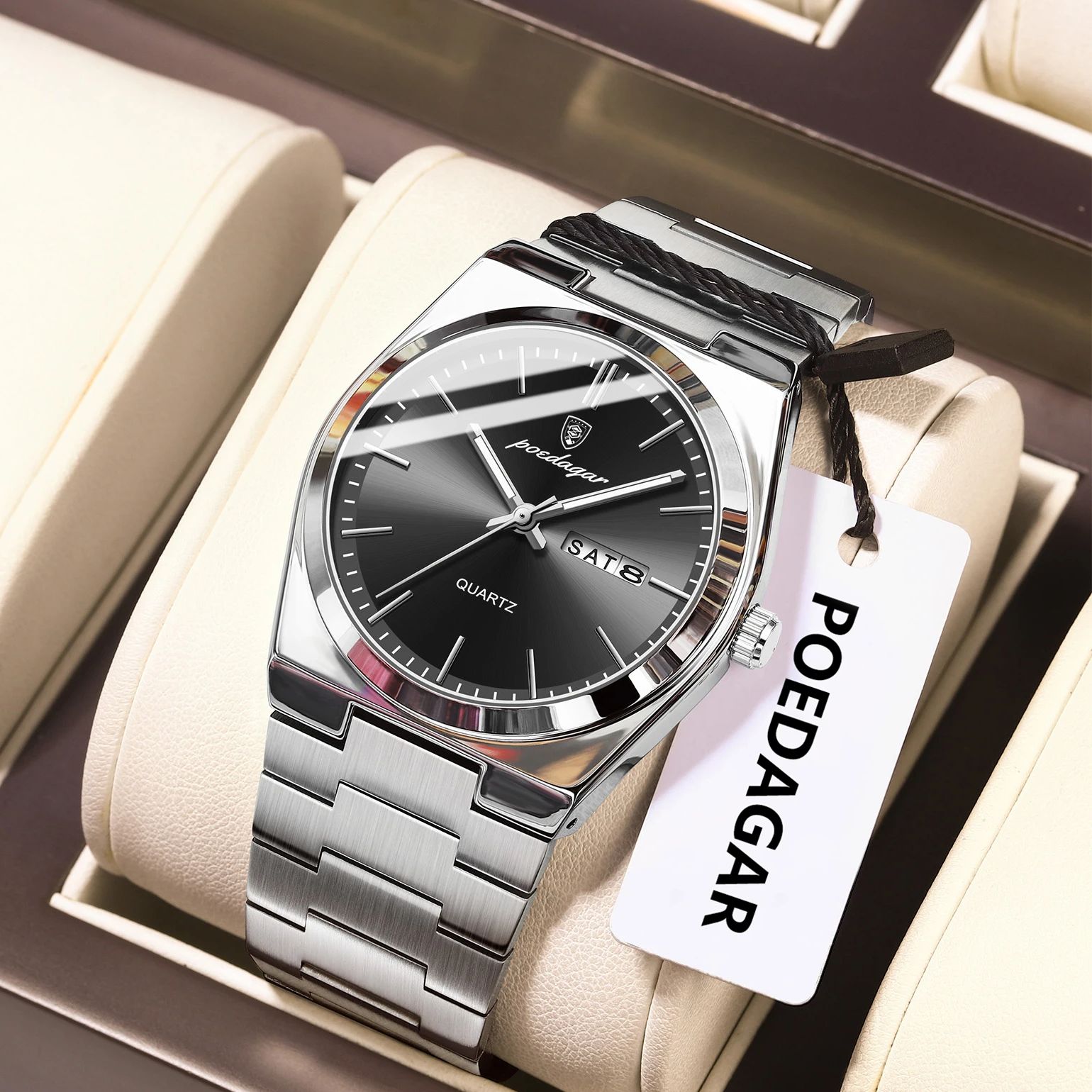 POEDAGAR Lüks Erkek Kuvars Kol - Luxury Watch Cartier incelemesi ve fiyatı