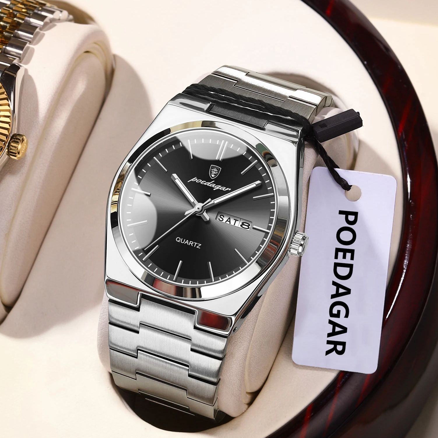 POEDAGAR Lüks Erkek Kuvars Kol - Luxury Watch Cartier incelemesi ve fiyatı