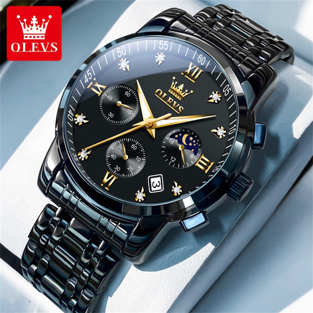 OLEVS Popüler erkek saatleri p - Luxury Watch Business incelemesi ve fiyatı