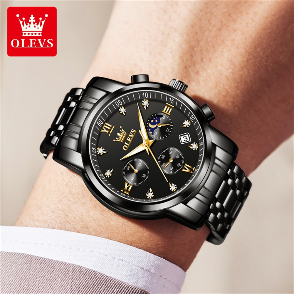 OLEVS Popüler erkek saatleri p - Luxury Watch Business incelemesi ve fiyatı