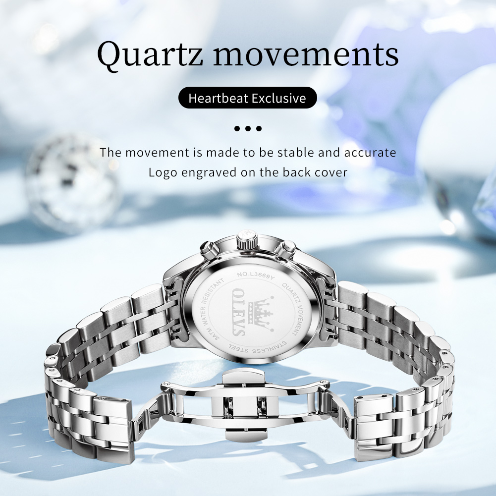 OLEVS Bayan Saatler Moda Bayan - Luxury Watch With Green Dial incelemesi ve fiyatı