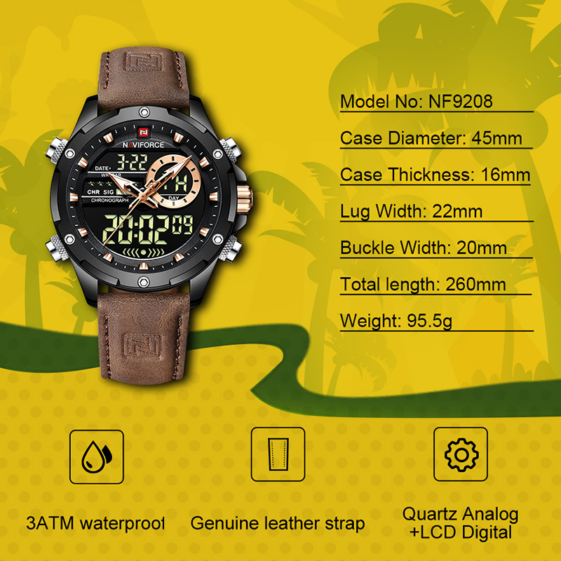 Yeni NAVIFORCE Erkek Saatler K - Field Watch Military incelemesi ve fiyatı