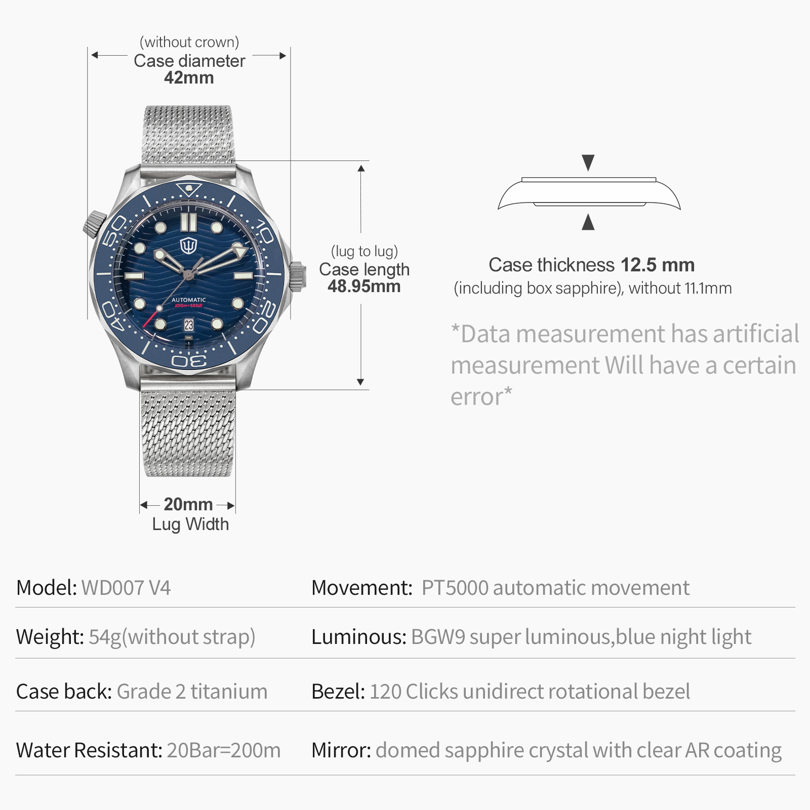 Watchdives WD007 V4 Mekanik Sa - Luxury Watch Grade incelemesi ve fiyatı