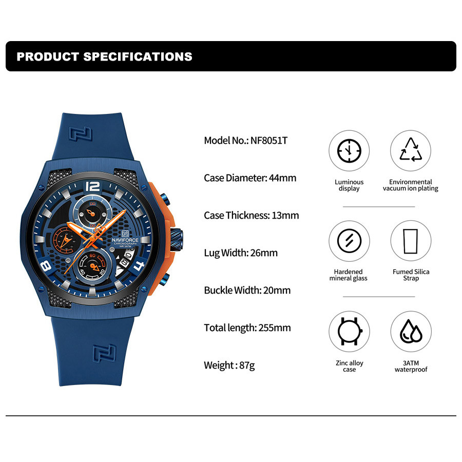 Naviforce NF8051L Yüksek Kalit - Field Watch Military incelemesi ve fiyatı
