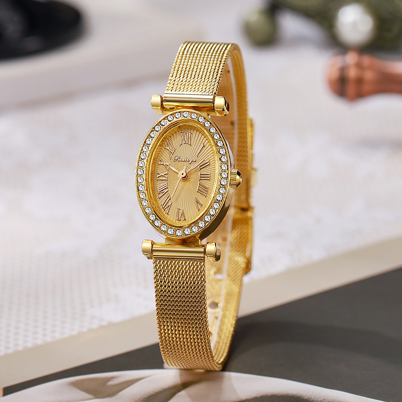 Lüks Kadın Saati Moda Oval Elm - Luxury Watch With Leather Strap incelemesi ve fiyatı