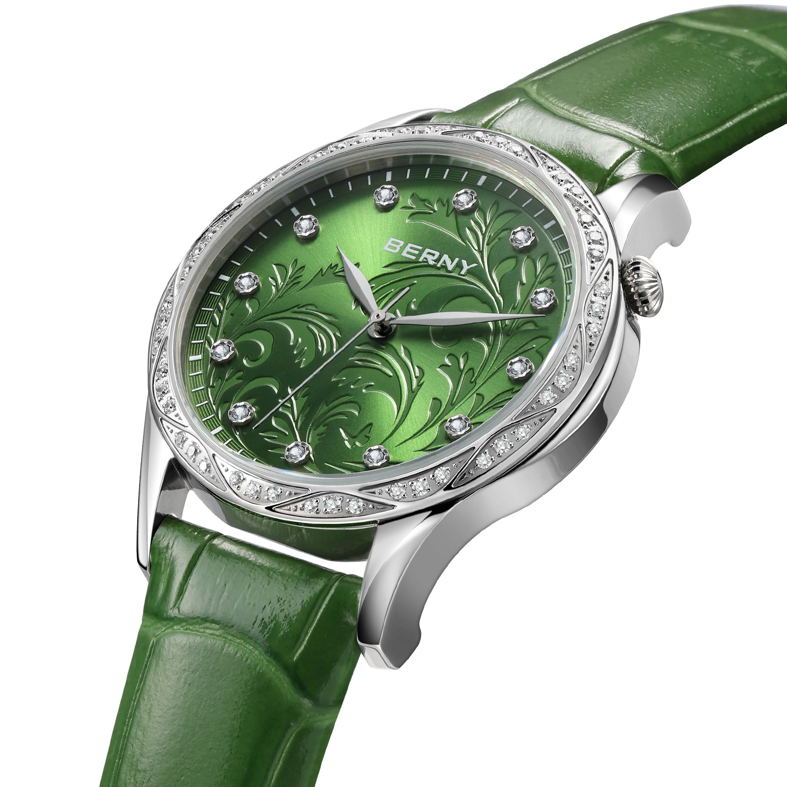 BERNY Kadın Quartz Saat Yeşil  - Luxury Watch With Green Dial incelemesi ve fiyatı