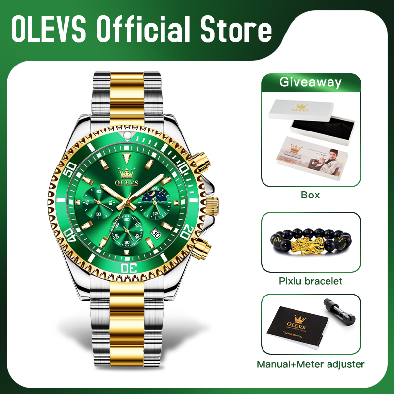 OLEVS 2870 erkek saati üst mar - Luxury Watch Maker incelemesi ve fiyatı
