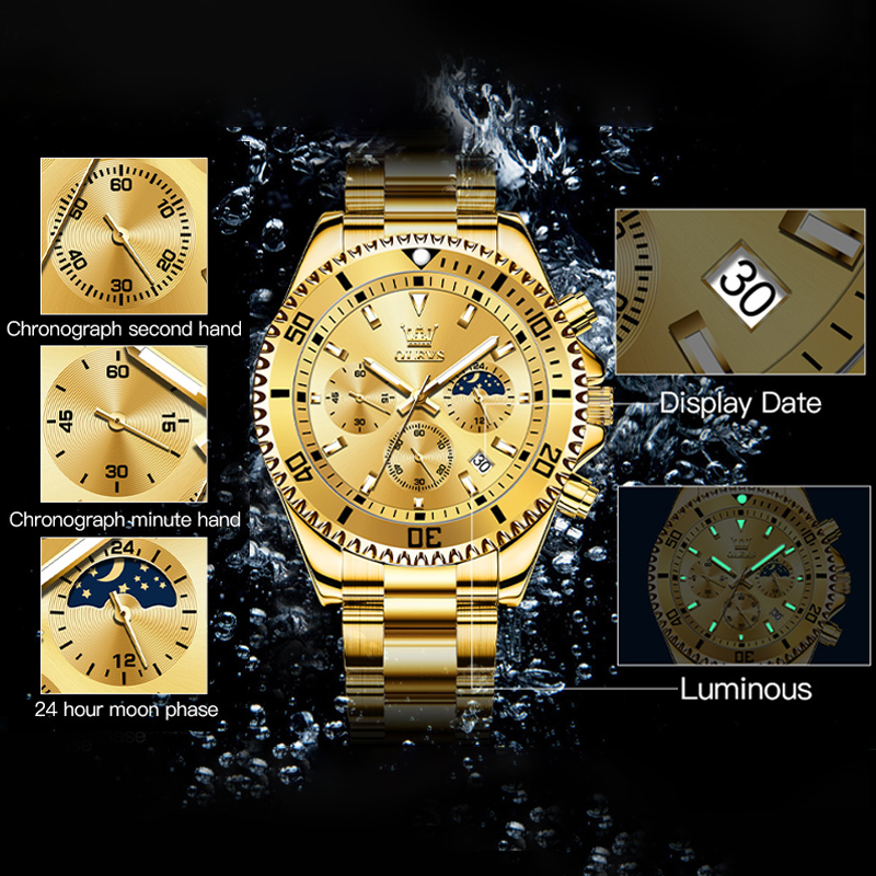 OLEVS 2870 erkek saati üst mar - Luxury Watch Maker incelemesi ve fiyatı