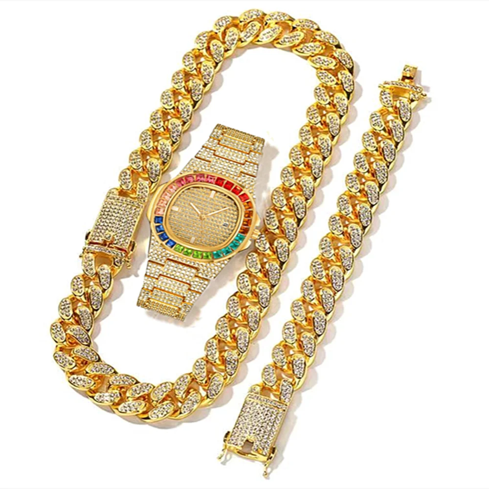 3 Parça Saat+Kolye+Bileklik Lü - Luxury Watch Miami incelemesi ve fiyatı